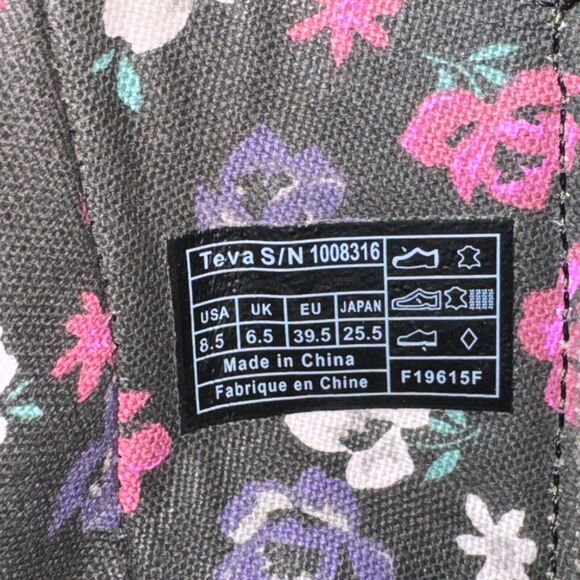 Teva Foxy Mid Boot Women's 8.5 Olive Green Leather Side Zip Biker Moto - Picture 8 of 8